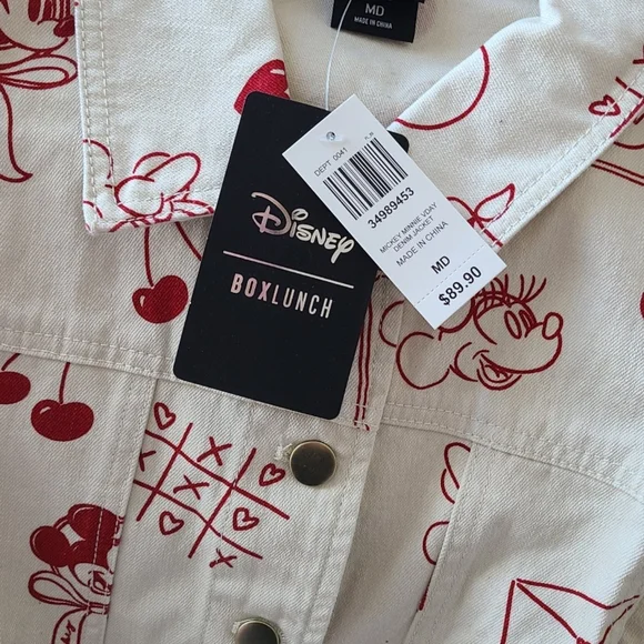 Disney Cream Jacket with Red Mickey Print - Picture 5 of 5